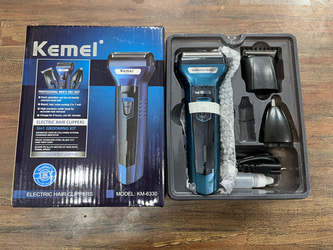 kemei 3in1 Shaving Machine *discount on quantity* Orignal Shaving Machine 3 In 1 Rechargeable Hair Clipper Shaver beard Styling Trimmer Hair Removal machine for men